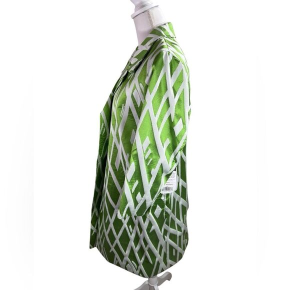 The Look Green Apple Party Patterned Jacket Size XXL - Picture 3 of 12